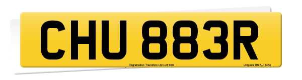 Registration number CHU 883R